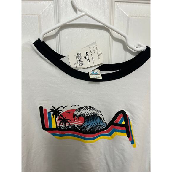 LA original retro 80s look T shirt- Size 2XL-NWT - Picture 2 of 3